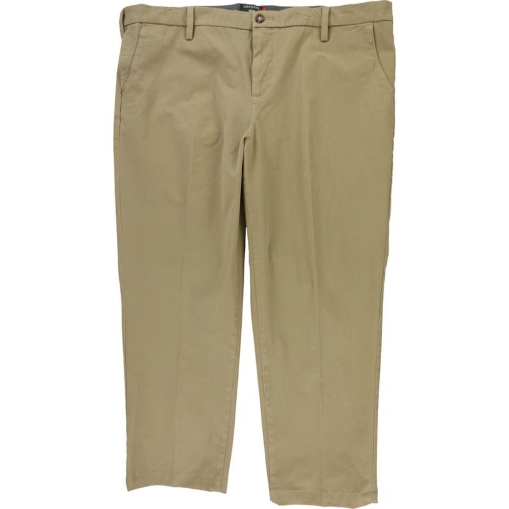 Dockers Mens Smart 360 Flex Straight Leg Khakis Casual Pants, Beige, 42W x 30...